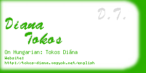 diana tokos business card